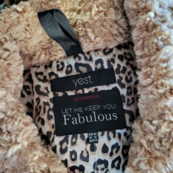 Yest Shearling Sherpa Teddy Vest womens   Sz 10 - Picture 5 of 10